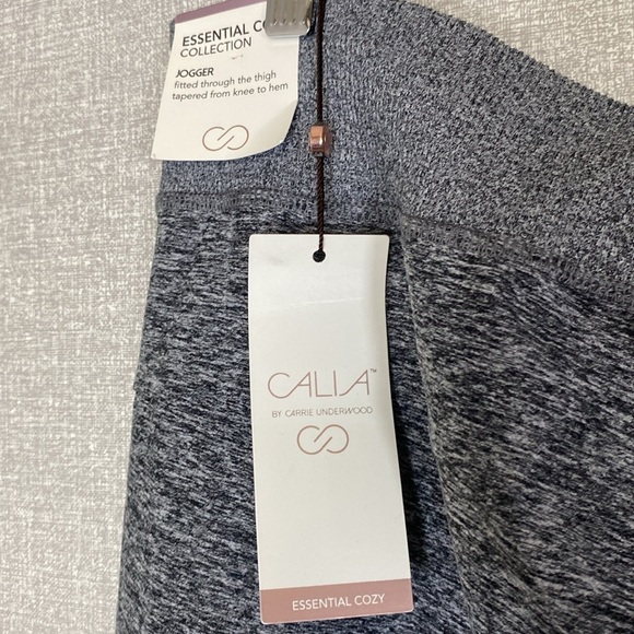 NWT Calia by Carrie Underwood Cozy Essentials Jogger Gray and Black Heathered - Picture 3 of 6